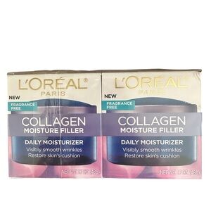 L’Oreal Paris Collagen Moisture Filler Fragrance Free 1.7 oz each NEW